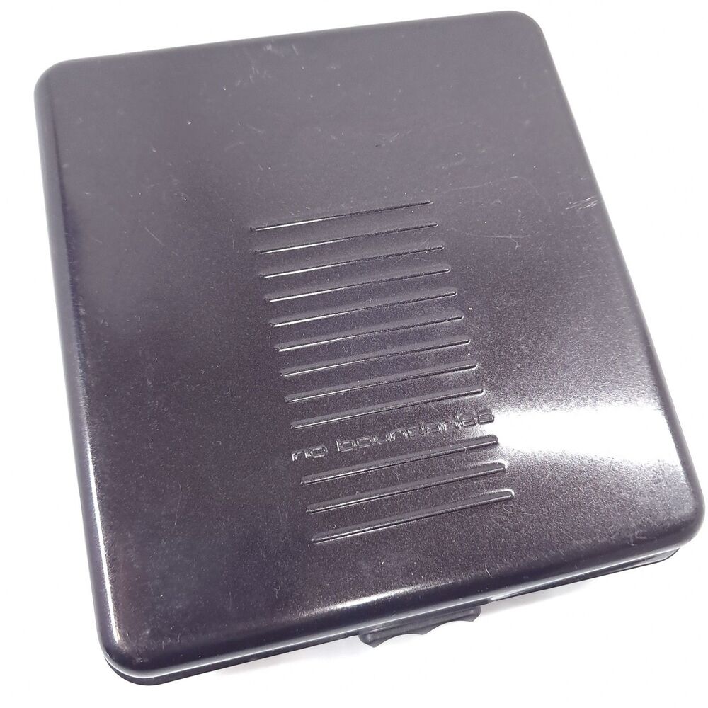 Vintage No Boundaries CD DVD Storage Case Holder Wallet Black 24 Disc Hard metal